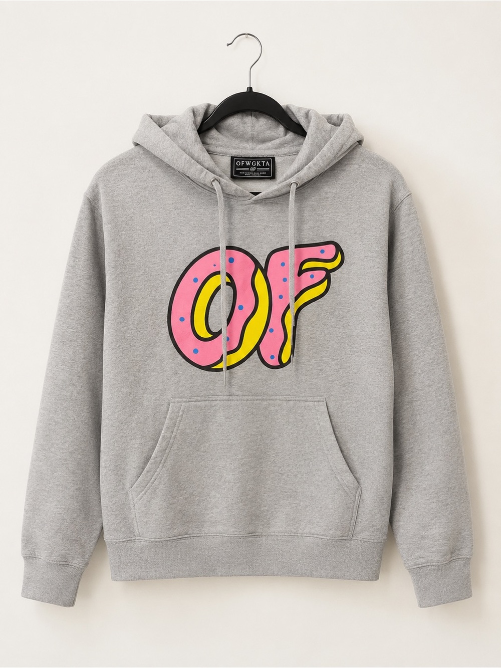 Odd Future OFWGKTA Classic Donut Logo Hoodie - Heather Grey Men’s Medium